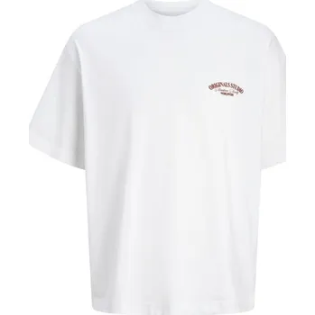 Pánské tričko Jack and Jones Bury Regular Fit T-Shirt Bright White 2XL