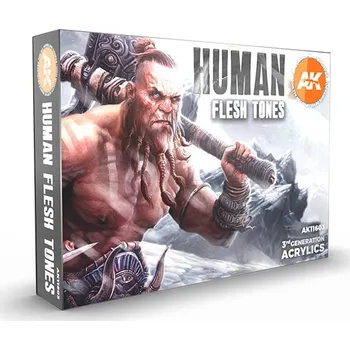 AK Interactive AK Acrylics 3Gen SET AK11603 HUMAN FLESH TONES (6x17ml)