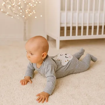 Rostoucí overal Kočička Šedá s puntíky, vel. 62/68