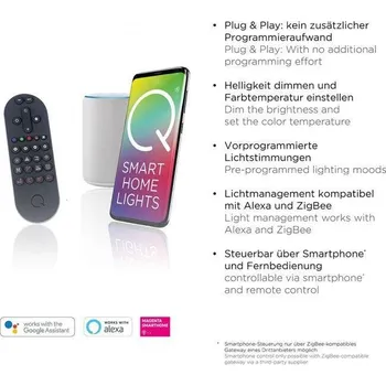 Paul Neuhaus Stropní LED svítidlo Q-PIATO, 53W, d. 54,5 cm, ZigBee, CCT 2700-5000K