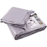 Plachta nepromokavá s oky 130g /m2 ŠEDÁ 10x15 m 102278