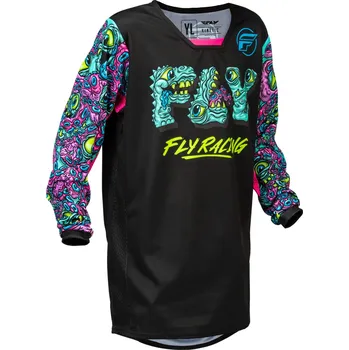 Moto dres Dětský dres KINETIC MUTANT, FLY RACING - USA 2026 (černá, multi color), vel. L