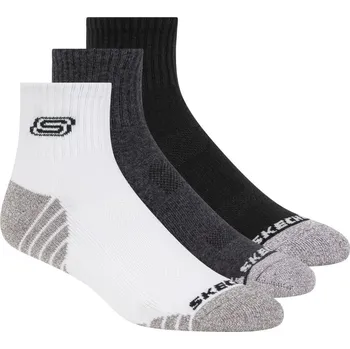 Pánské ponožky Skechers Quarter Socks White/Multi Mens 7-11