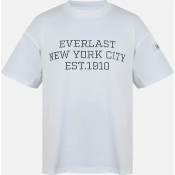 Pánské tričko Everlast NYC Logo Oversized T-Shirt White L