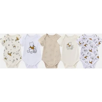 Dívčí pyžamo Character 5Pk Bodysuit Baby Winnie 0-3 měsíce