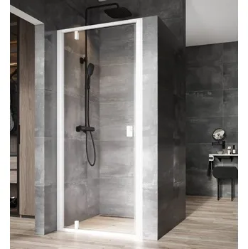 Ravak Nexty Sprchové dveře 90 cm, pivotové, bílá matná+transparent NDOP1-90 03O70E01Z1