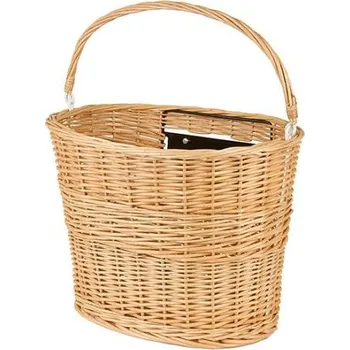 košík na kolo CTM koš na řidítka proutěný s držákem