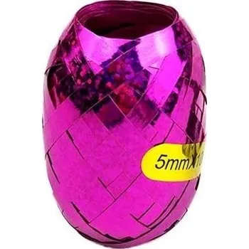 Stuha Stuha vázací klubíčko 10m růžová lesklá