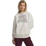 Dámská mikina UNDER ARMOUR Rival Flc OS Varsity Crew-WHT - M