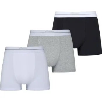 Boxerky Pánský set boxerek ELLESSE AMBRIA XXL Bílá, Černá, Šedá