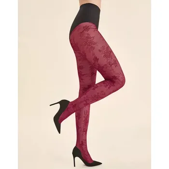 Dámské punčochy Dámské punčochové kalhoty Carmela 40 den - 2 (S) / bordová