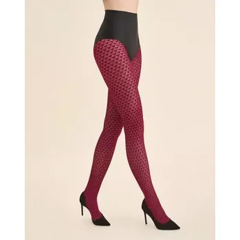 Dámské punčochy Dámské punčochové kalhoty Cherie 60 den - 3 (M) / bordová