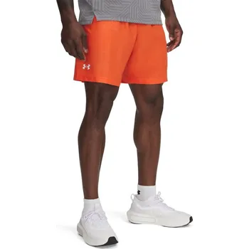 Under Armour Emboss Woven Tracksuit Shorts Orange XL