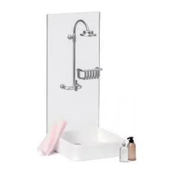 Panenka Prysznicdo domku dla lalek z akcesoriami