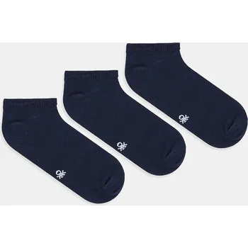 Pánská móda Ponožky United Colors of Benetton 3-pack 6GRD2701L námořnická modř 59X, vel. S