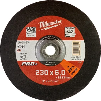 Brusný kotouč MILWAUKEE Brusný kotouč PRO+ SG27 230 × 6 mm