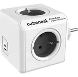 Zásuvka / adaptér / rozdvojka CUBENEST PowerCube Original - 2x USB-C PD 35W - bílá