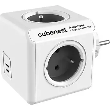 Cubenest PowerCube Original - 2x USB-C PD 35W - bílá