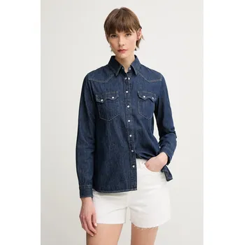 Džínová košile United Colors of Benetton 5RZKDQ06T námořnická modř 59J, vel. XL