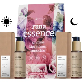 Pleťový krém Energy Skin essence day + night + Runa essence (Klubová cena) KLUBOVÁ CENA: + registrace (roční členství a předplatné časopisu Vitae za 99,-)