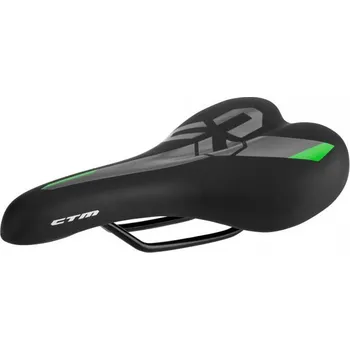 Sedlo na kolo CTM sedlo Twister (černá/zelená)
