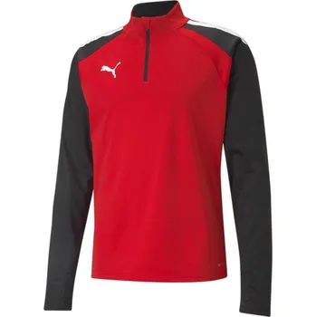 Pánská mikina Puma Teamliga quarter Zip Top Fleece Mens Red XS
