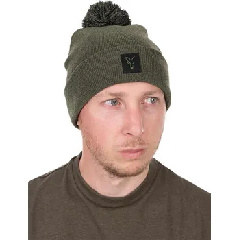 Rybářské oblečení Fox Collection Bobble Hat - Green/Black
