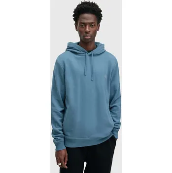 Dámská mikina Bavlněná mikina AllSaints RAVEN OTH HOODY M003NZ modrá 55X, vel. XXL