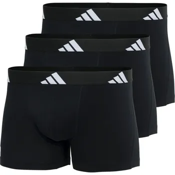 Boxerky adidas 3 Pack Boxers Mens Black Small