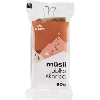 MARVA MÜSLI energetická tyčinka, 50 g, Farba: Jablko/škorica