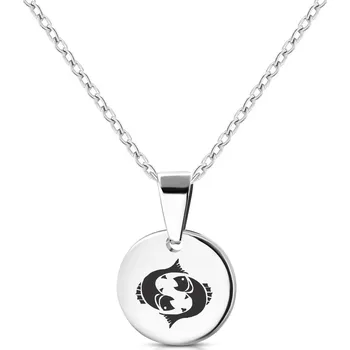 Přívěsek Šperky4U Personalizovaný ocelový náhrdelník znamení horoskopu RYBY - RT2000-07