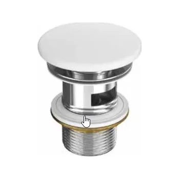 Sifon Cersanit Zátka pro umyv. Werta s přepadem klik-klak bílá K11-2413