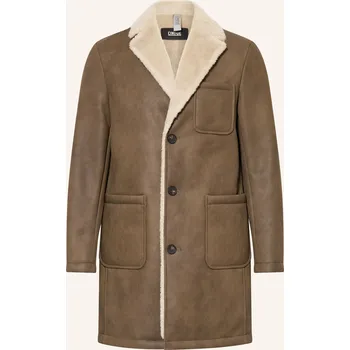 Cinque Pánský Kabát Cilord V Koženém Vzhledu, hnědá, 50