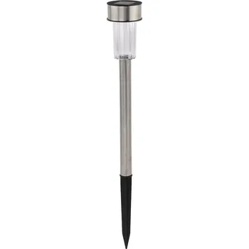 lampa solární pr. 4,7cm v.36,5cm, 1LED nerez/PH