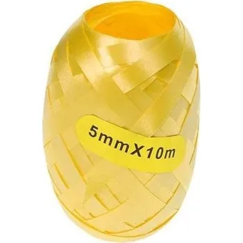 Stuha Stuha vázací klubíčko 10m žlutá matná