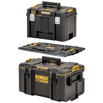 DEWALT Sada boxů TSTAK a TOUGHSYSTEM s adaptérem DWST08017-9