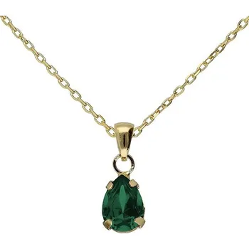 Náramek VICTORIACRUZ Short Birthstone Emerald (Ag925/1000, 2,2 g)