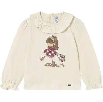 MAYORAL divčí tričko DR dívka béžová vel. 74 cm