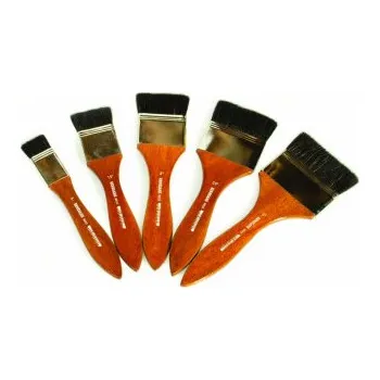 Umělecký štětec Široký štětec Renesans 8022 krátké přírodní štětiny – velikost 2,5cm