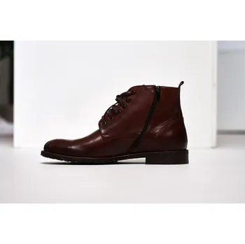 Pánská zimní obuv Pánská kotníková obuv Barva: Hnědá, Velikost: 44