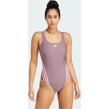 Dámské plavky ADIDAS Plavky adidas 3-Stripes 32 FIALOVÁ|RŮŽOVÁ