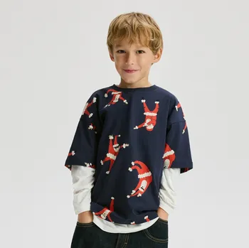 Reserved - Tričko s vánočním motivem - tmavomodrá - 995HR-59X - 995HR-59X-170