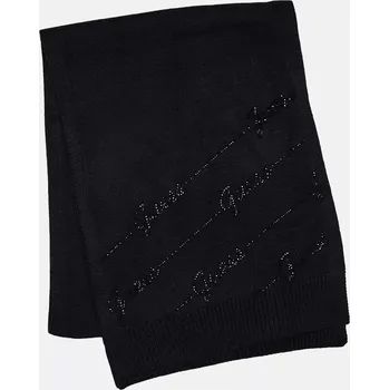 Šála GUESS šála Scarf Rhinestone černá