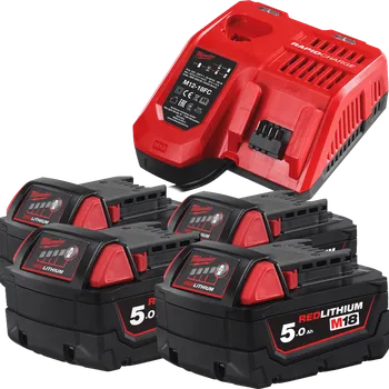 MILWAUKEE M18HDN22-504 NRG Sada akumulátorů, 4 x 5 Ah, 4x 5,0 Ah 4922000012
