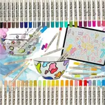 Akrylové popisovače na textil, kámen a sklo 48 ks