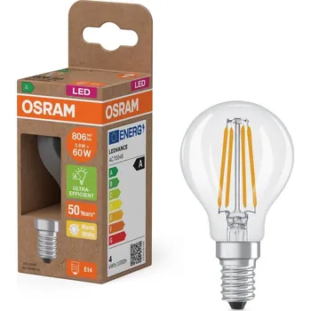 Žárovka Osram LED žárovka kapka, 3,8 W, 806 lm, teplá bílá, E14&nbsp;4099854255229