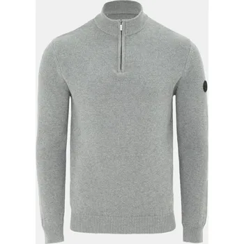 Pánský svetr Firetrap quarter Zip Mens Jumper Grey 2XL