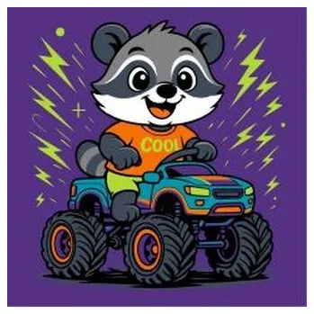 Set školních potřeb Malowanie po numerach - Szop w samochodzie Kids