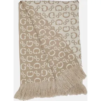 Šála GUESS oboustranná dámská šála G Logo béžová