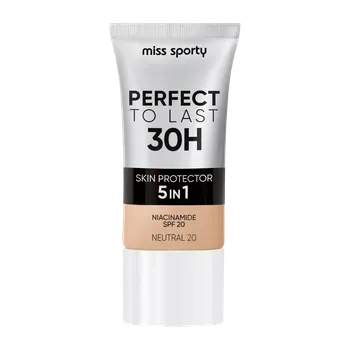 Přípravek na tvář miss sporty Make-up Perfect to Last Protector 5in1 20 Neutra